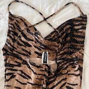Animal Print Sequin Dress